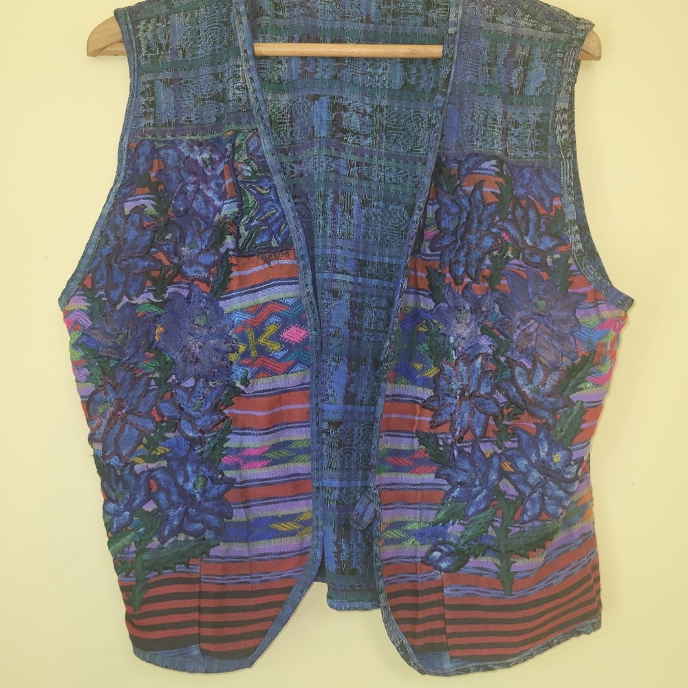 Vintage patch work vest